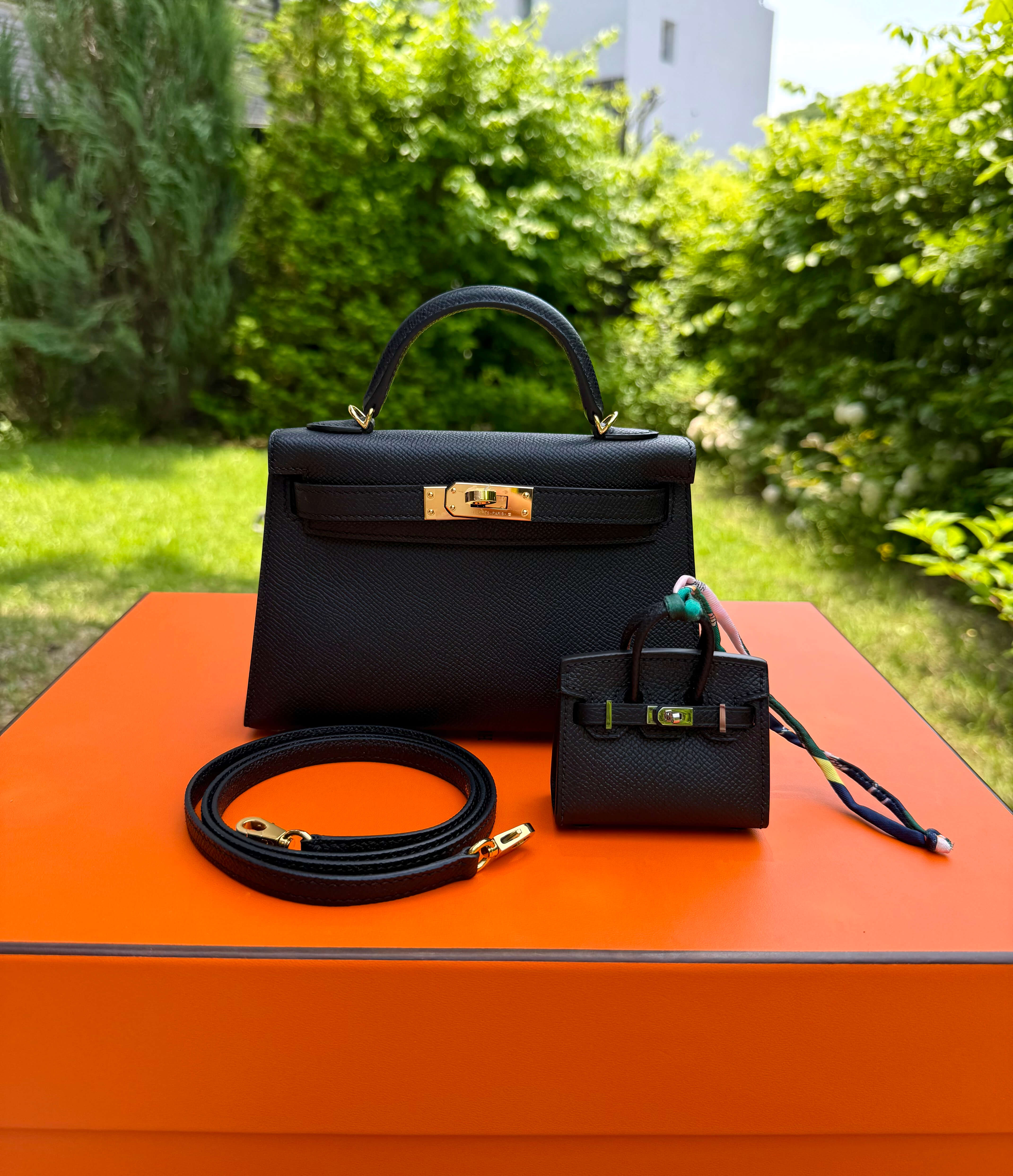 Hermes Mini KellyⅡ Epsom Noir