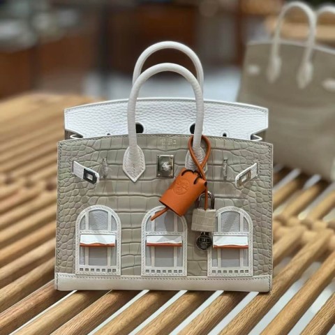 Hermès Birkin20 Faubourg Neige (White House Birkin)