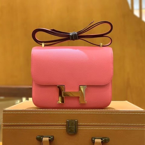 Hermès Constance 18 Rose Lipstick Epsom with Gold Hardware