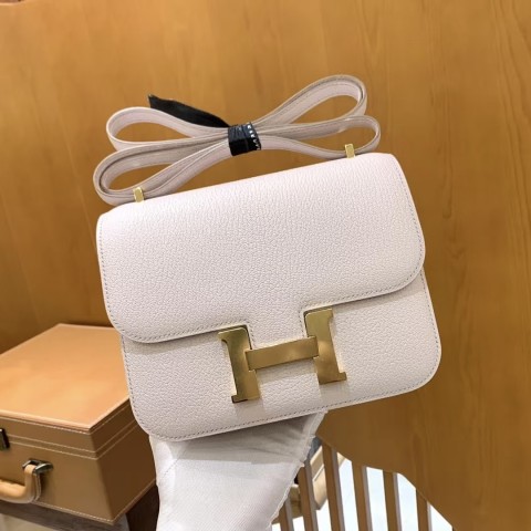 Hermès Constance 18 Nata Evercolor with Gold Hardware