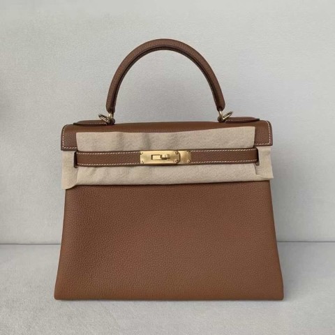 Hermès Kelly 25 Togo Gold – Gold Hardware