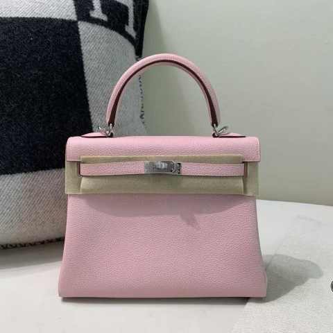 Hermès Kelly 25 Togo 3Q Rose Sakura – Palladium Hardware