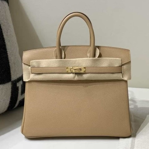 Hermès Birkin 25 Epsom 0M Milk Tea – Gold Hardware