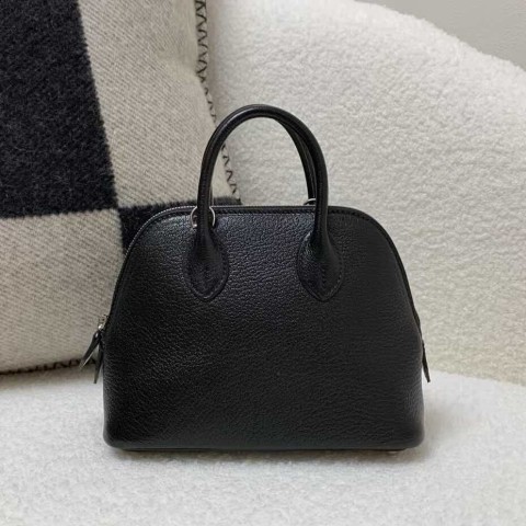Hermès Mini Bolide Chevre Black – Palladium Hardware