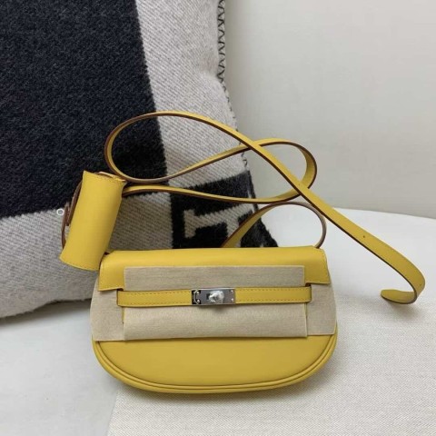Hermès Kelly Moove Swift Amber Yellow – Palladium Hardware