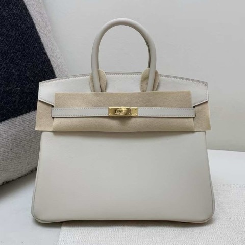 Hermès Birkin 25 Nata Swift with Gold Hardware