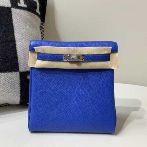 Hermès Kelly Ado II Togo Bleu Électrique with Palladium Hardware