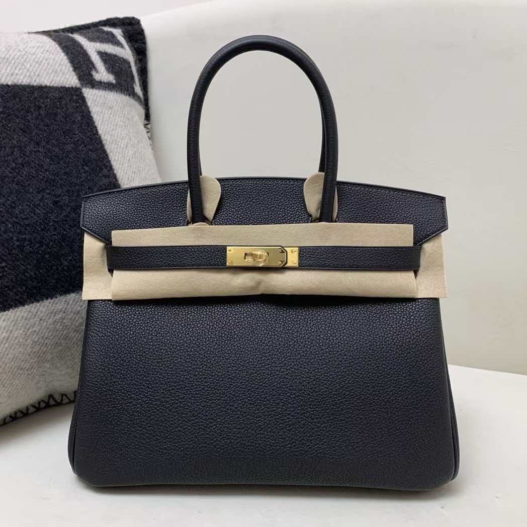Hermès Birkin 30 Togo Noir with Gold Hardware