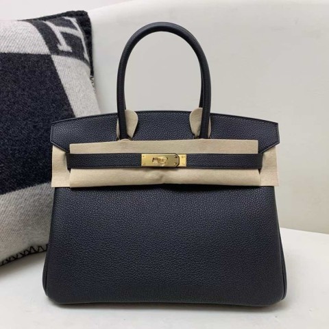 Hermès Birkin 30 Togo Noir with Gold Hardware