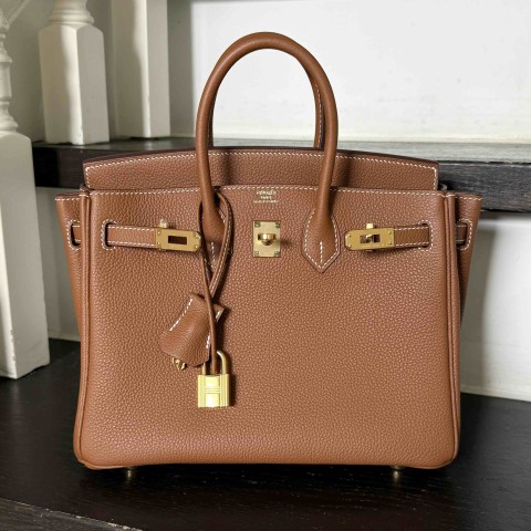 Hermès Birkin 25 Togo Gold, Gold Hardware