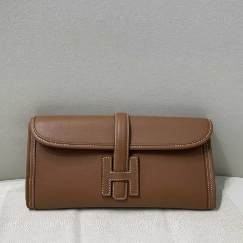 Hermès Jige Elan 29 in Swift Leather, Gold