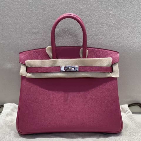 Hermès Birkin 30 Rose Mexico Togo Leather / Palladium Hardware