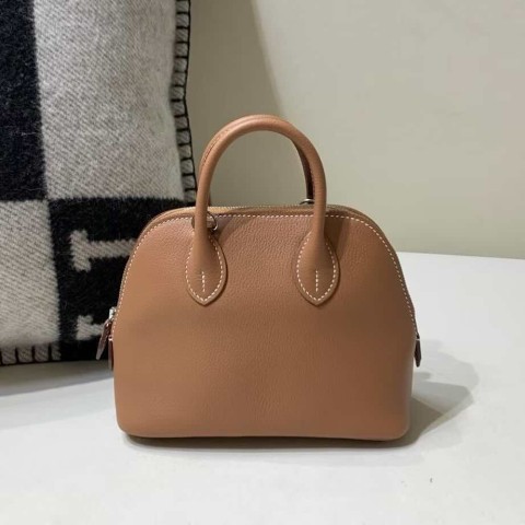 Hermès Bolide 1923 Mini 20 Gold Evercolor Leather