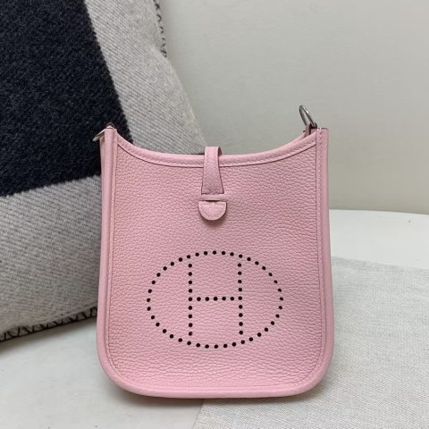 Hermès Mini Evelyne TC 3Q Sakura Pink