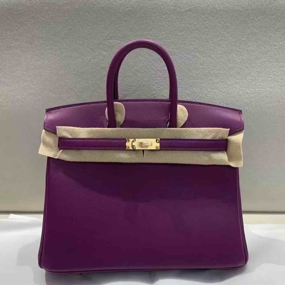 Hermès Birkin 25 Swift Anemone Gold Hardware