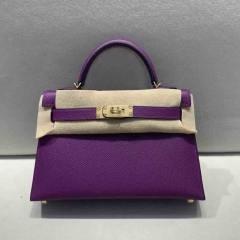 Mini Kelly 2 Sellier Epsom Anemone Gold Hardware