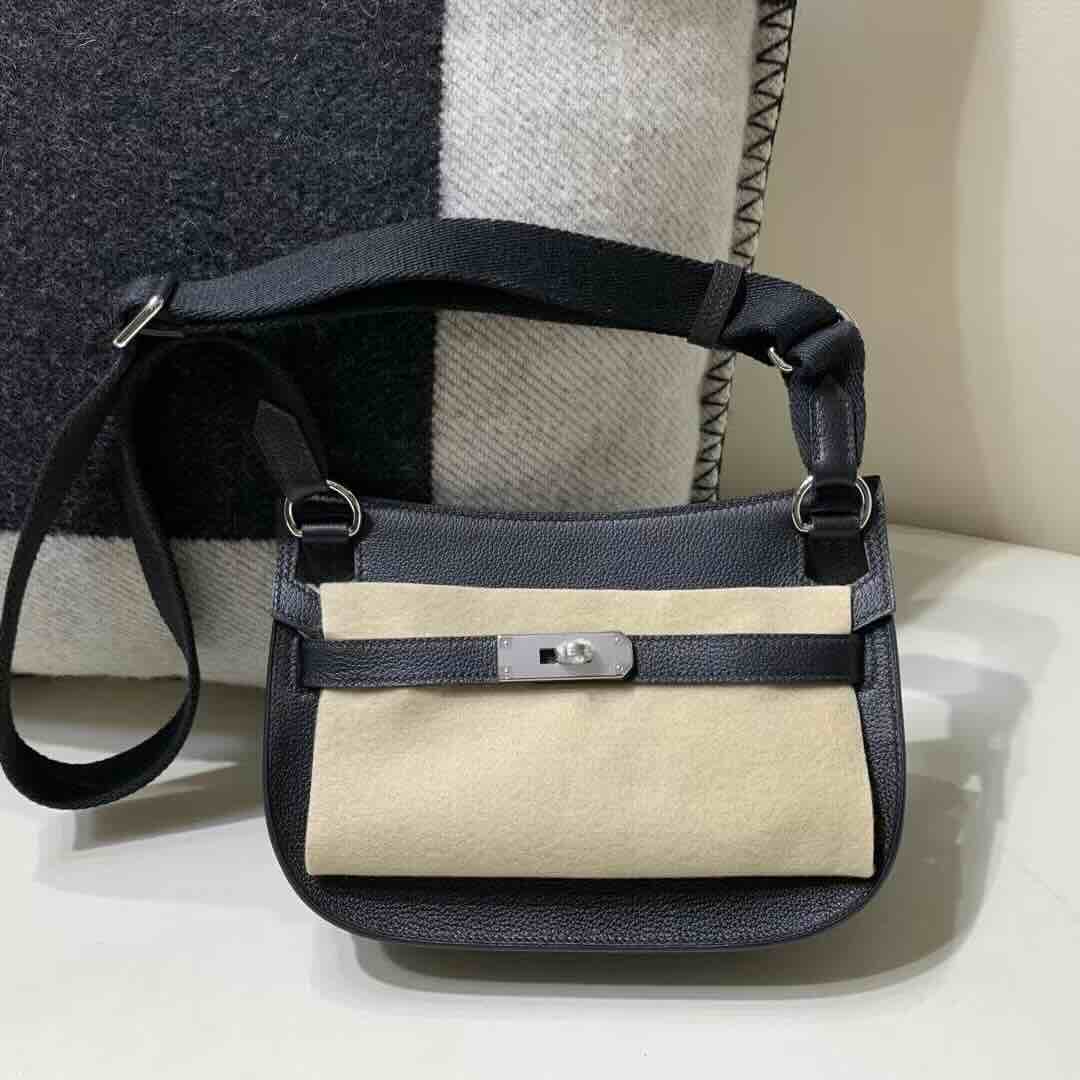 Hermès Kelly Move Swift Noir Palladium Hardware