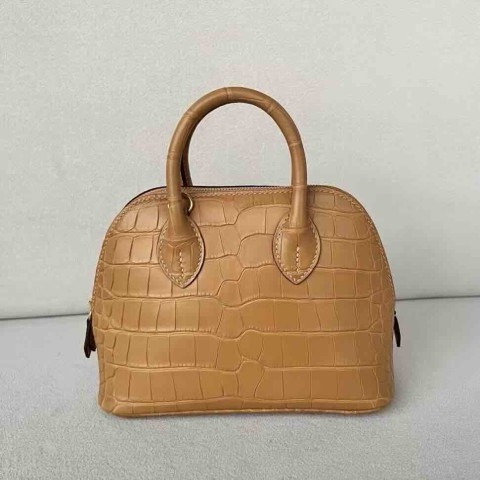 Hermès Mini Bolide 1923 20 Matte Alligator Chai