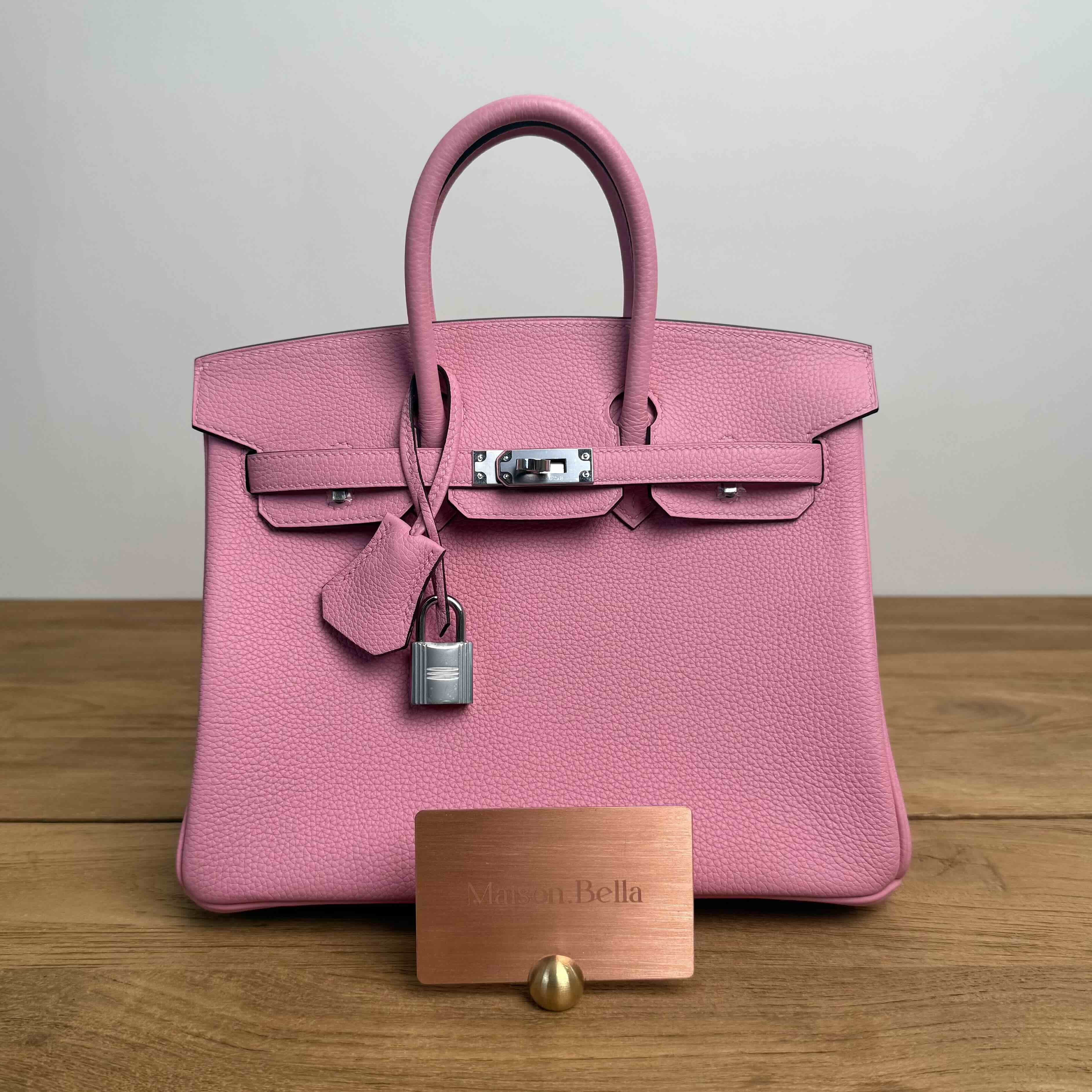 Hermès Birkin 25 Rose Bubblegum Togo Palladium Hardwere(Special leather)