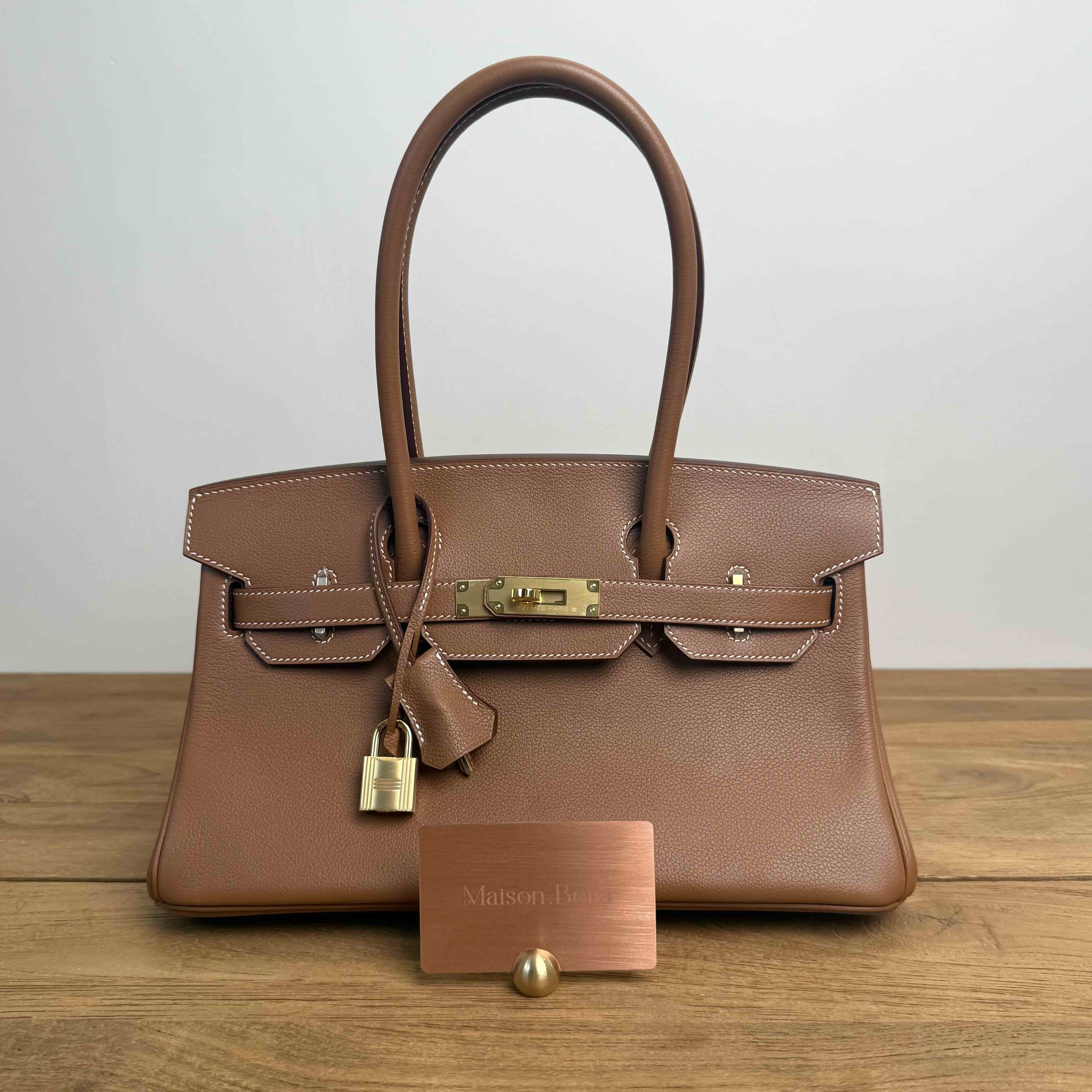 Hermès Shoulder Birkin 29 Gold Togo Gold Hardware