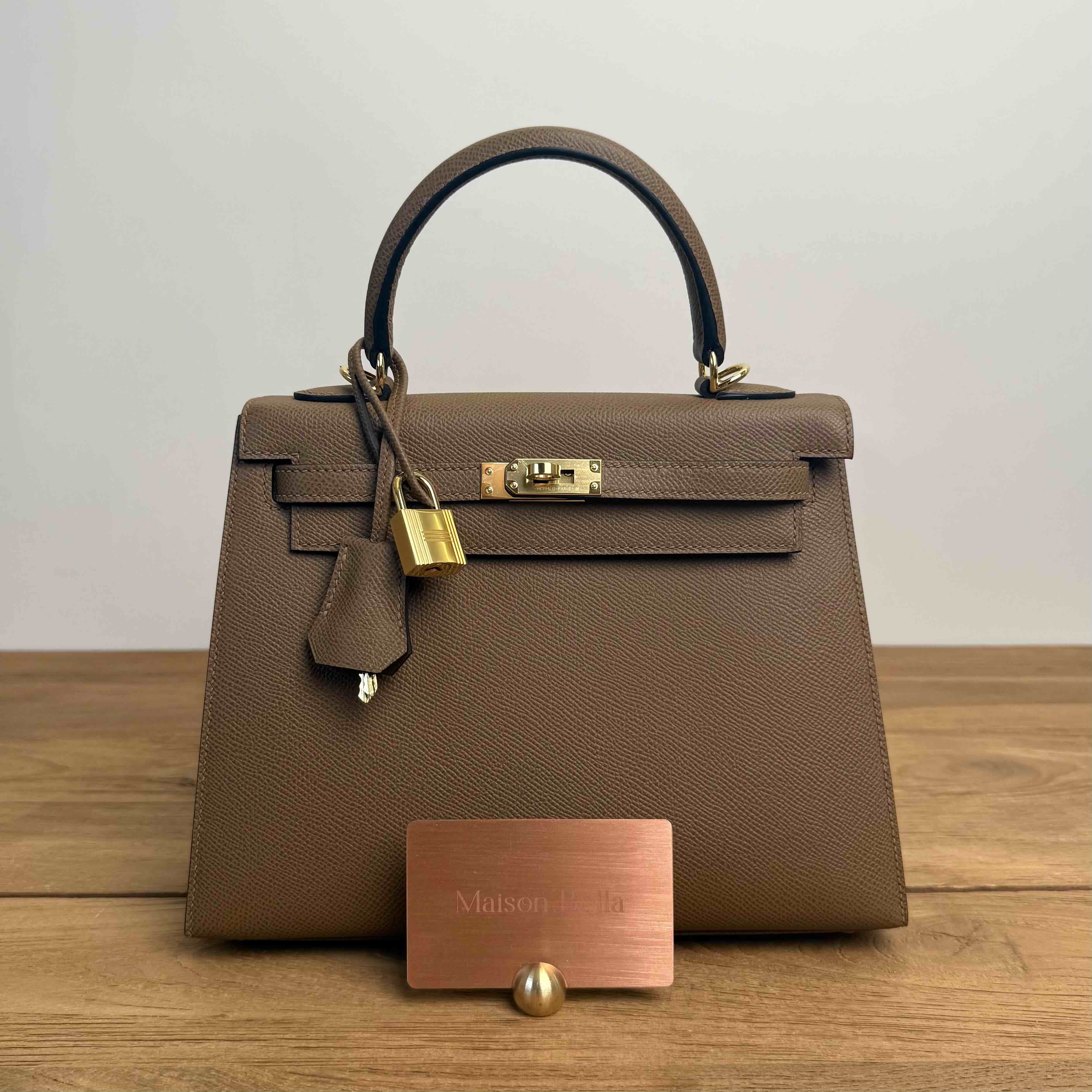 Hermès Kelly 25 Alezan Epsom Gold Hardware