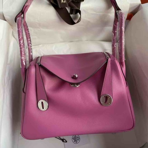 Hermès Lindy 26 Swift Magnolia Pink  / Palladium Hardware