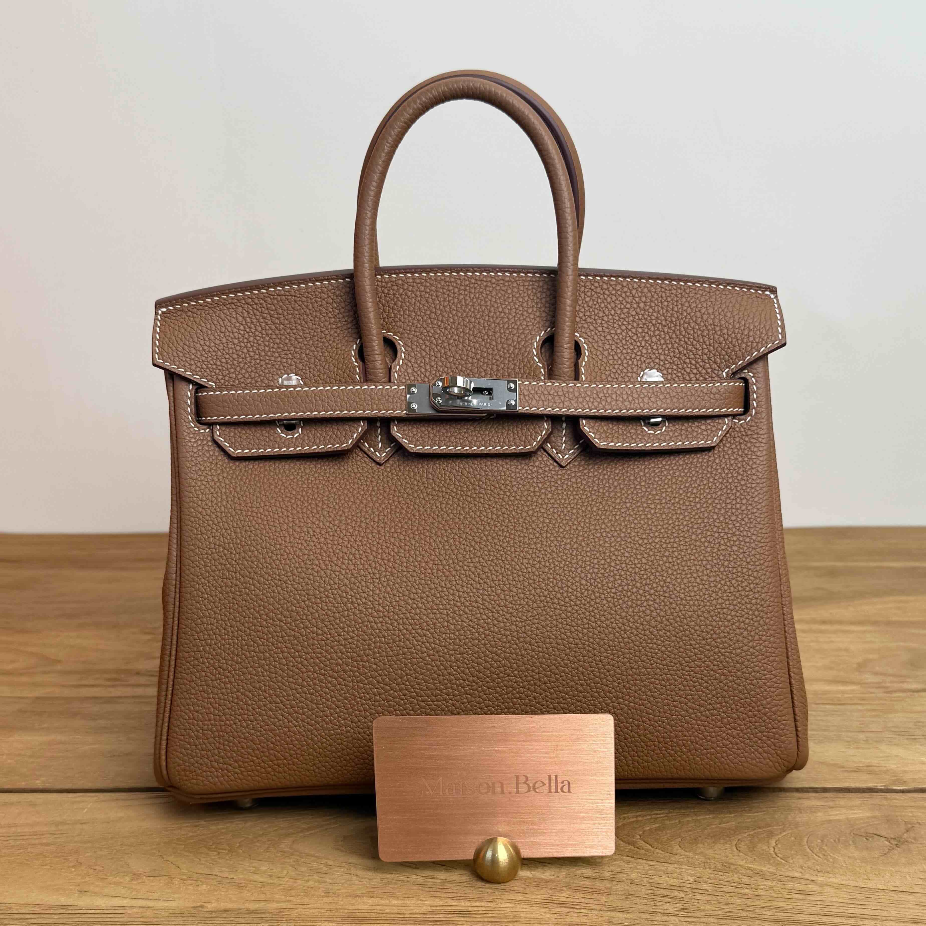 Hermès Birkin25 Togo Gold x Palladium