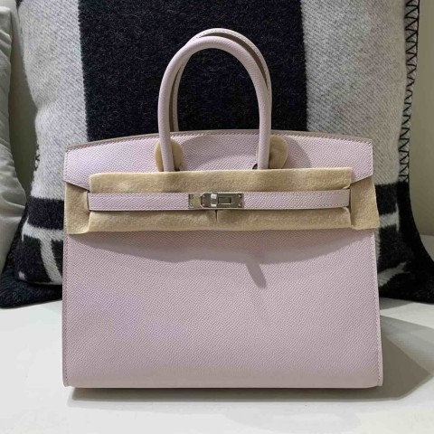Hermès Birkin 25cm Dreamy Purple Sellier Epsom Palladium Hardware