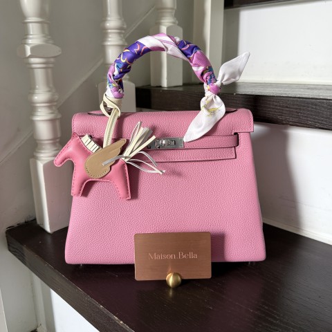 Hermès Kelly25 Togo Bubblegum x PHW(HCP)