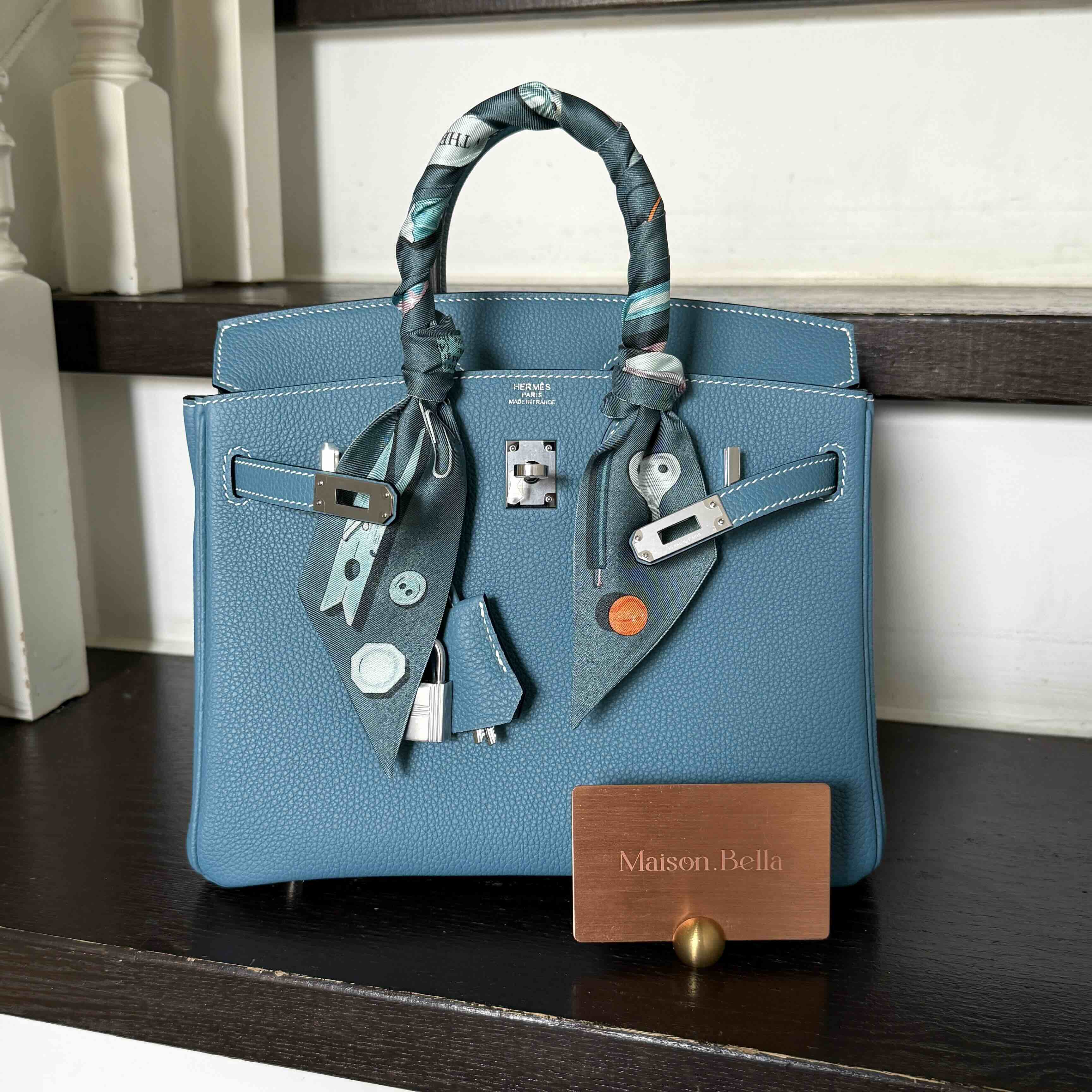 Hermès Birkin25 Togo Bluejean x PHW
