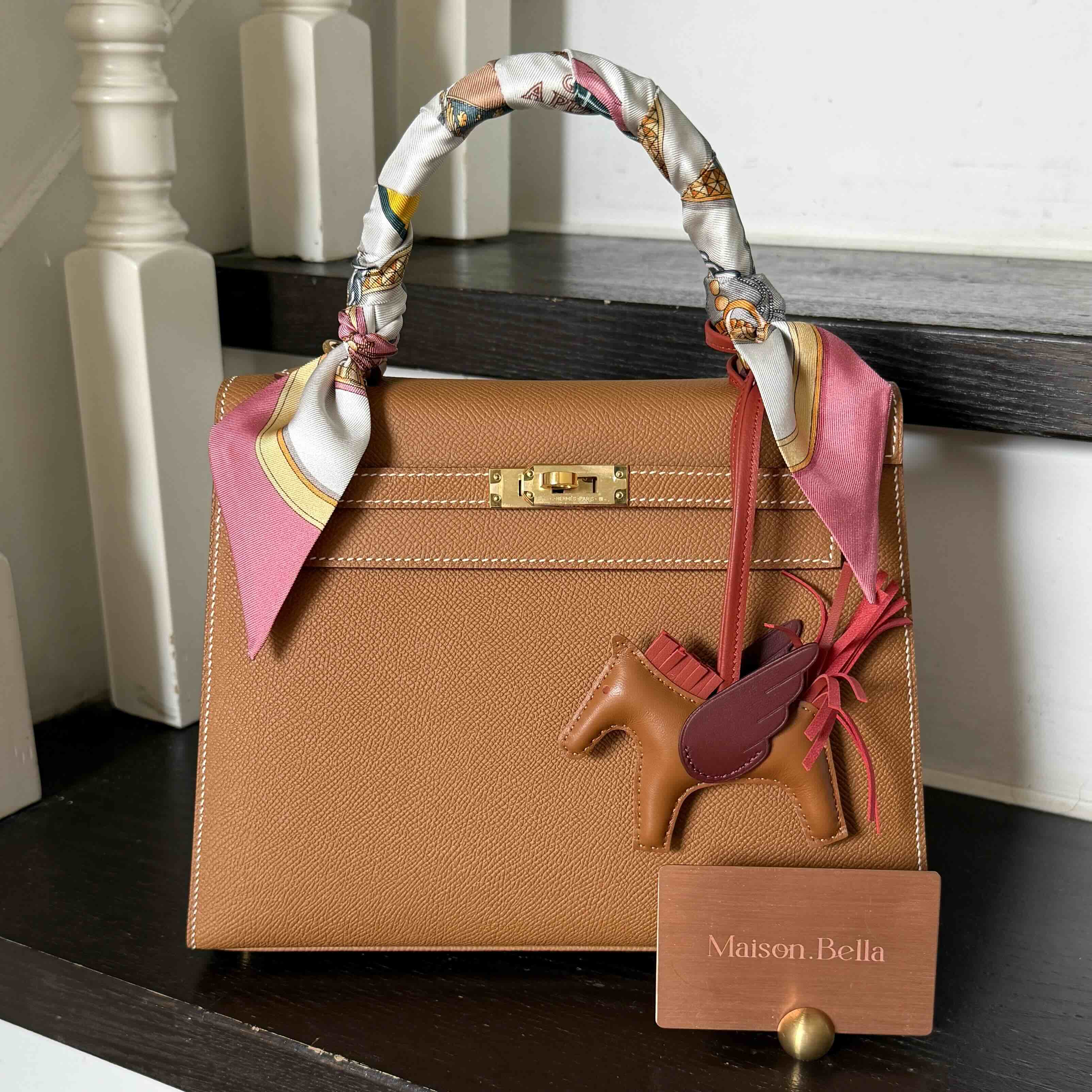Hermès Kelly25 Epsom Gold x Gold