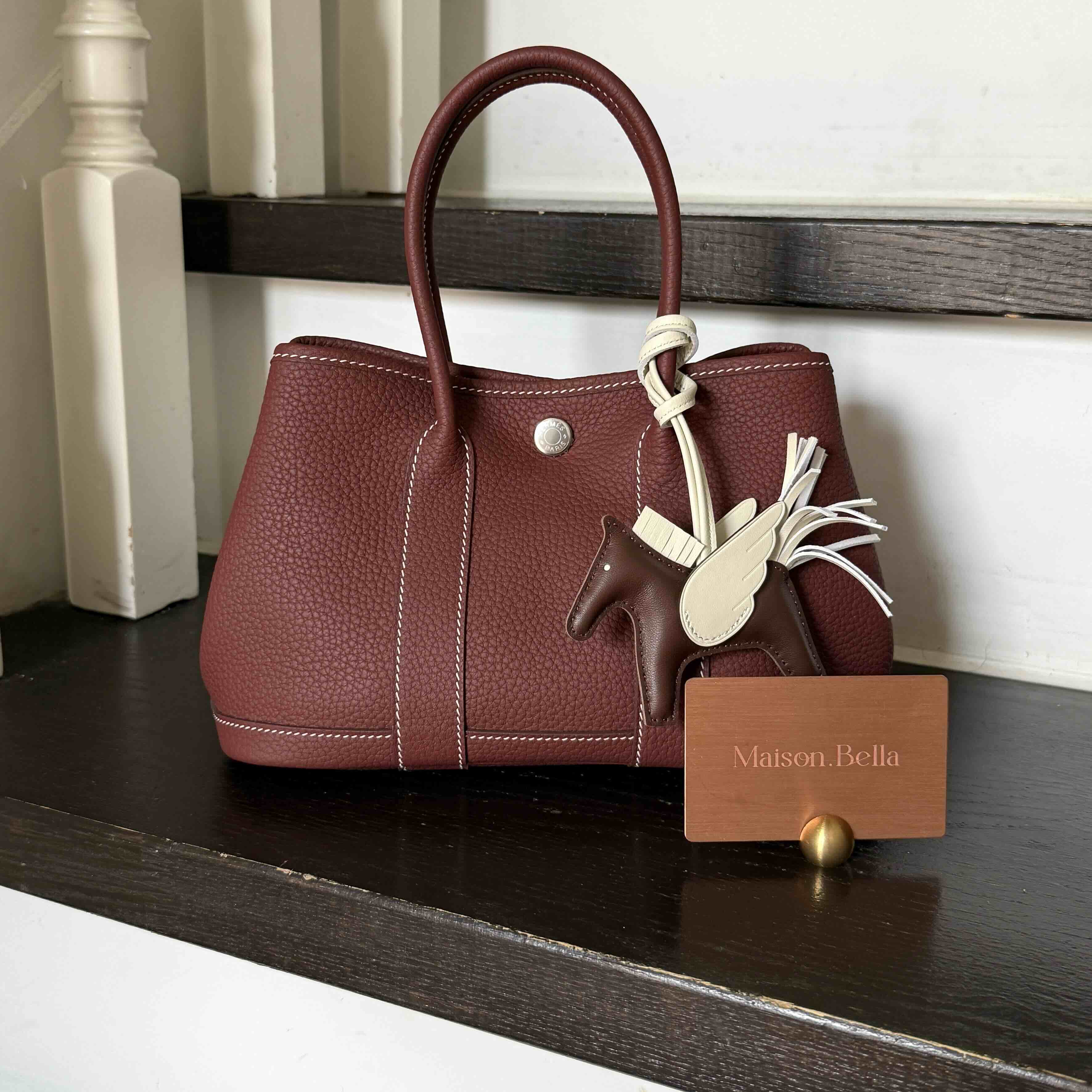 Hermès Garden Party 23 Rouge H Negonda Leather