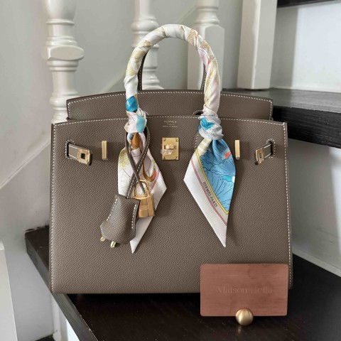 Hermès Birkin25 Epsom Etoupe x Gold Hardware