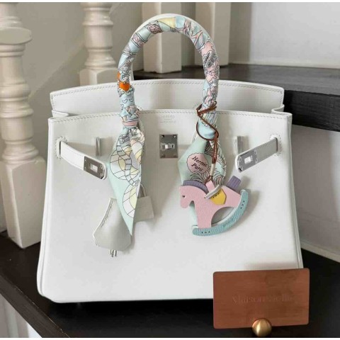 Hermès Birkin25 Swift Blanc x PHW
