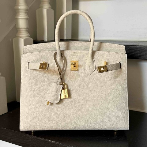 Hermès Birkin25 Epsom Craie x Gold
