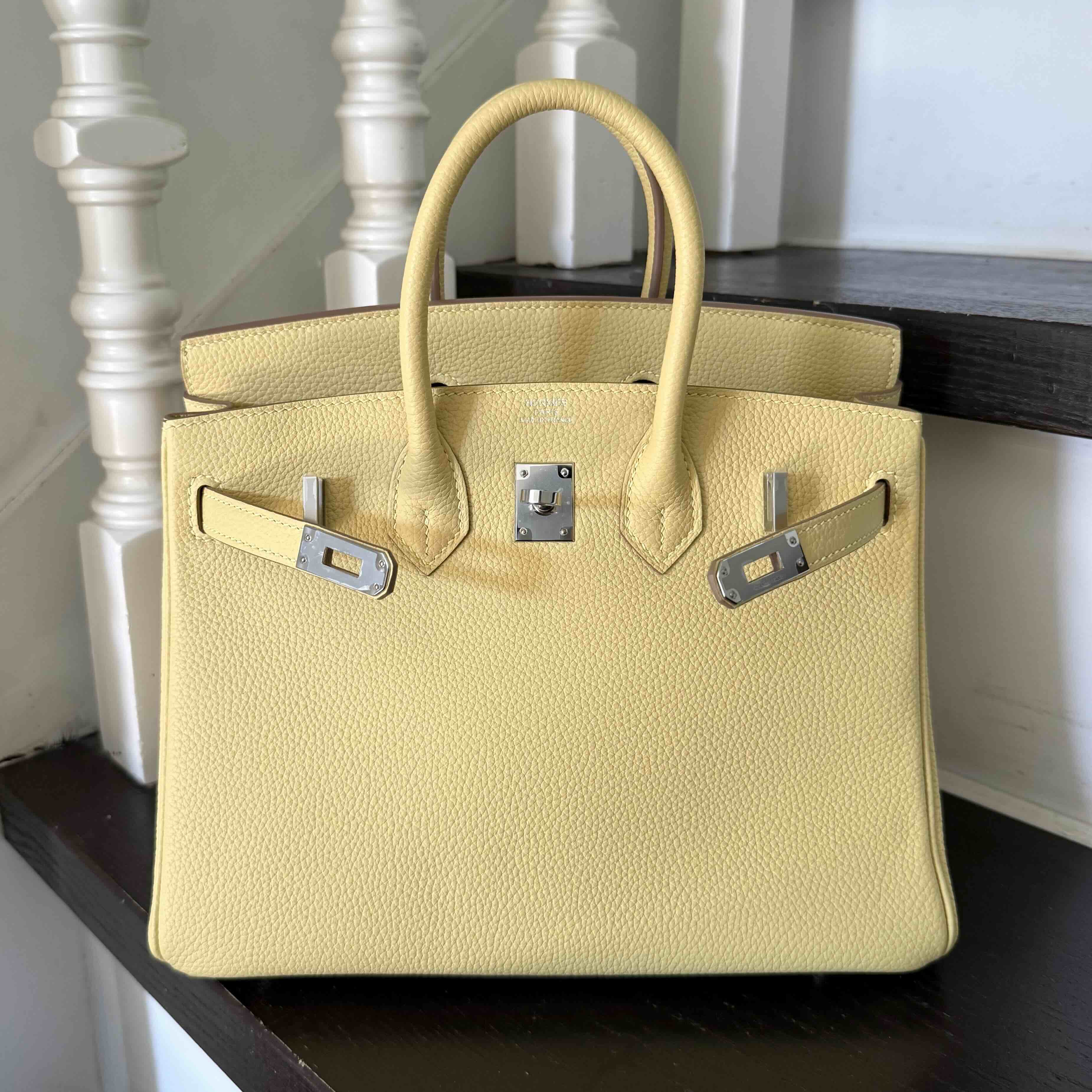 Hermès Birkin25 Togo Jaune Poussin x PHW
