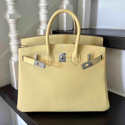 Hermès Birkin25 Togo Jaune Poussin x PHW