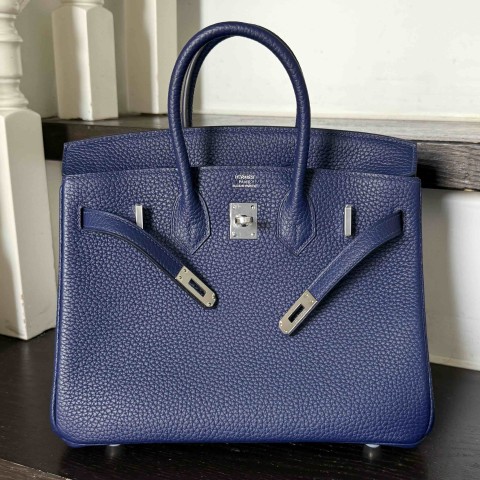 Hermès Birkin 25 Bleu Nuit Togo with Palladium Hardware (HCP)