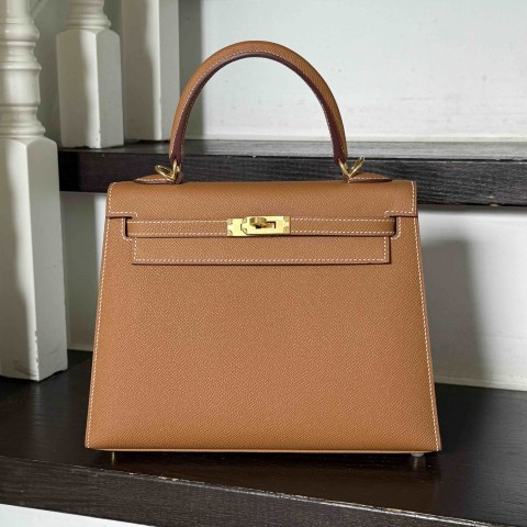 Hermès Kelly25 Epsom Gold x Gold