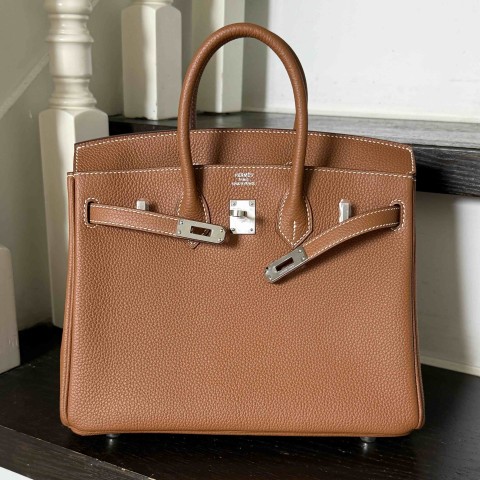 Hermès Birkin 25 Gold Togo with Palladium Hardware