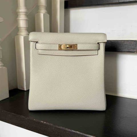 Hermès Kelly Ado Togo Gris Perle x Gold