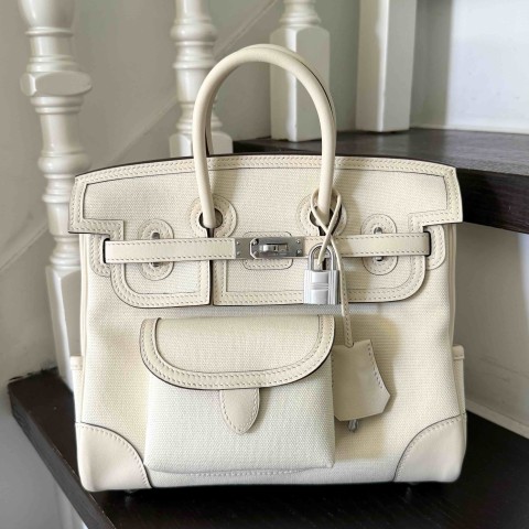 Hermès Birkin25 Cargo Craie x PHW
