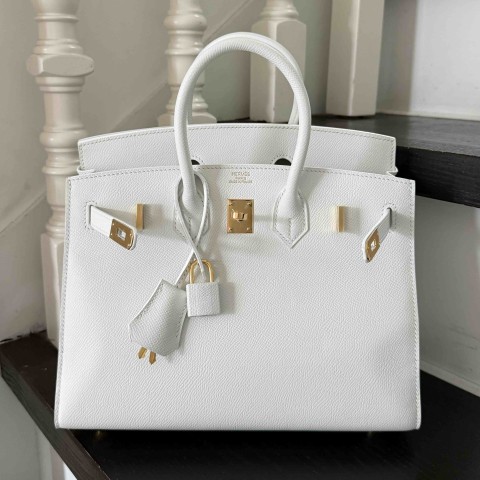 Hermès Birkin25 Swift Blanc x PHW