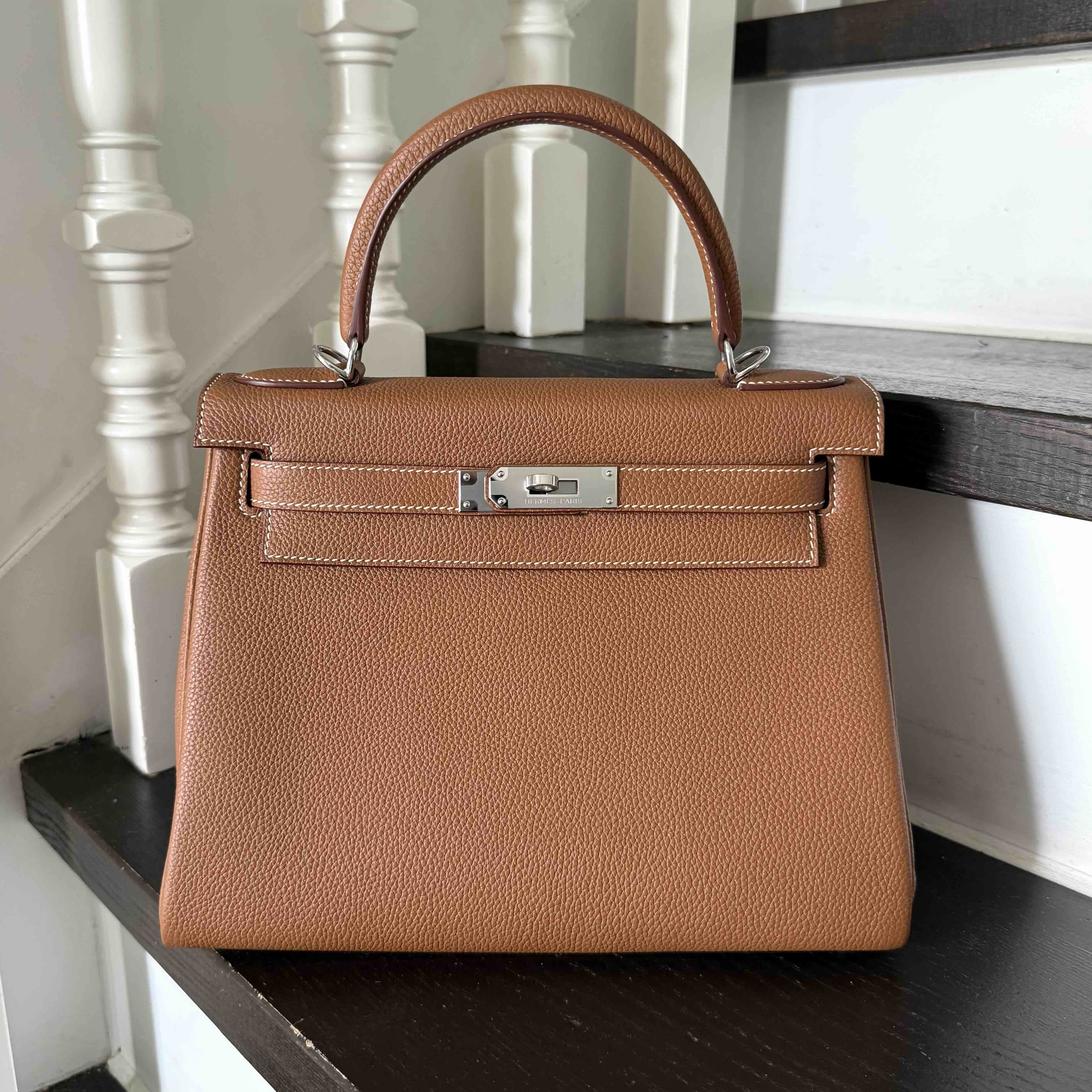 Hermès Kelly28 Togo Gold x PHW