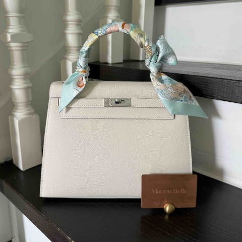 Hermès Kelly25 Epsom Craie x PHW