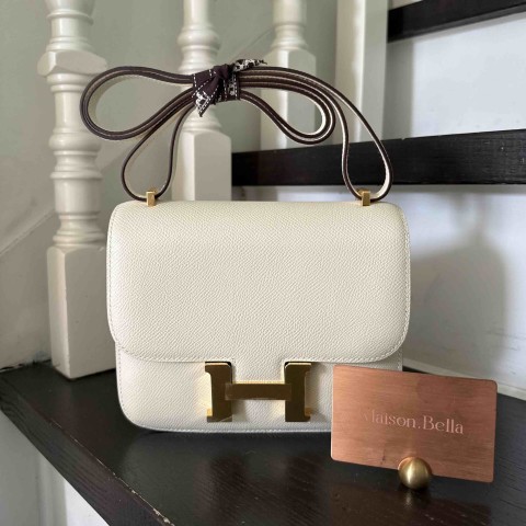 Hermès Constance 18 Nata Epsom with Gold Hardware
