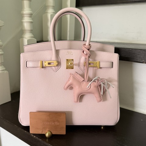 Hermès Birkin25 Chevre Rose Darling x GHW