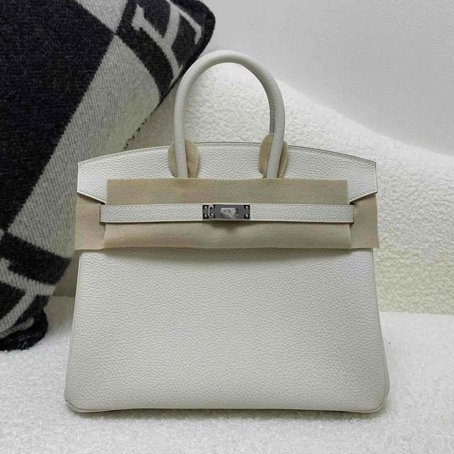 Hermès Birkin 25 Togo Nata with Palladium Hardware