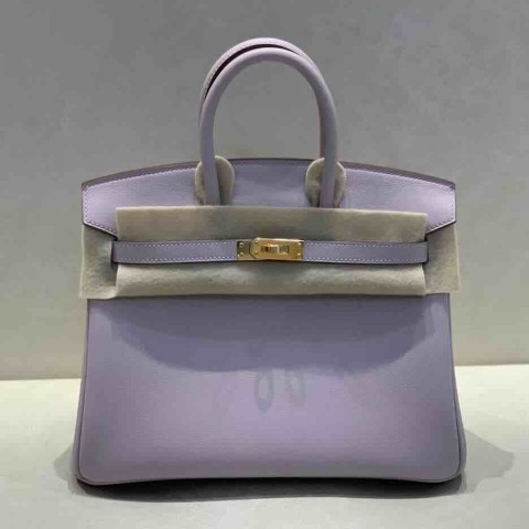 Hermès Birkin 25 Swift Lilac with Gold Hardware