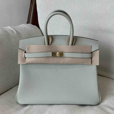 Hermès Birkin 25 Togo 0W Gris Glacier with Gold Hardware (In Stock)